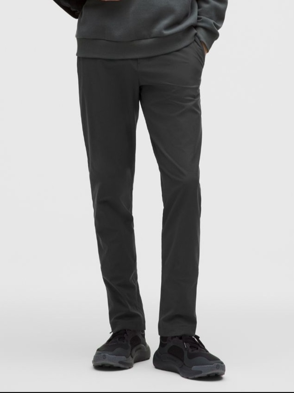 Lululemon ABC Slim-Fit Trouser 30L Warpstream in Obsidian (dark grey)